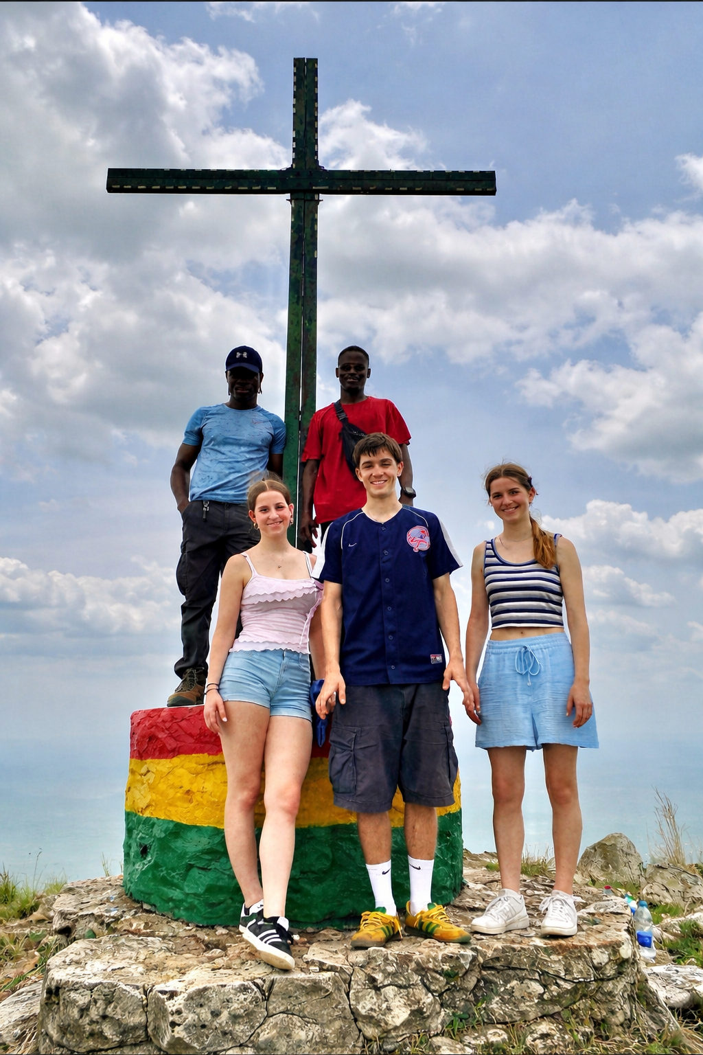 International volunteers executing projects in Ghana