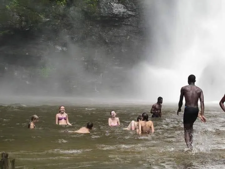 International volunteers executing projects in Ghana